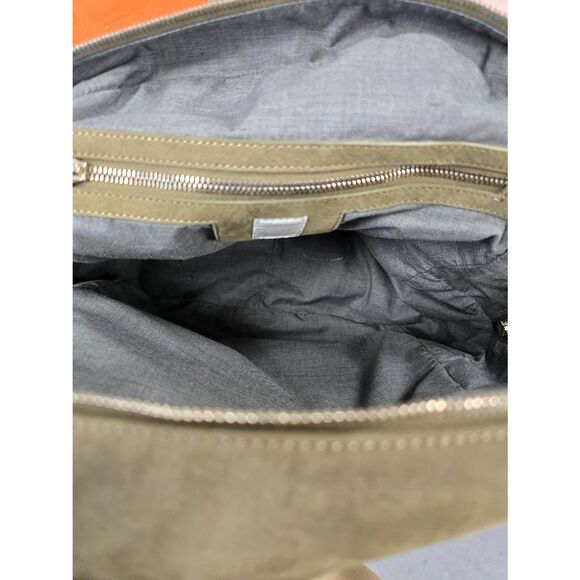 Eleventy Olive Green Calf Leather Backpack – Italian Luxury Nabuk Soft Leather - Picture 11 of 13